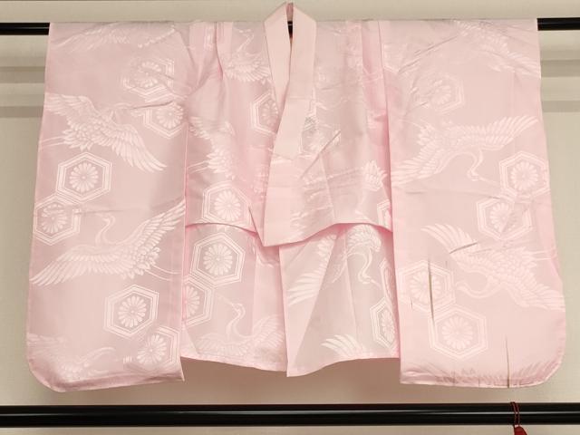 平和屋着物[]七五三　女の子　７歳　祝着　四つ身　長襦袢セット　駒刺繍　花手毬文　暈し染め　金彩　AAAW7082ja