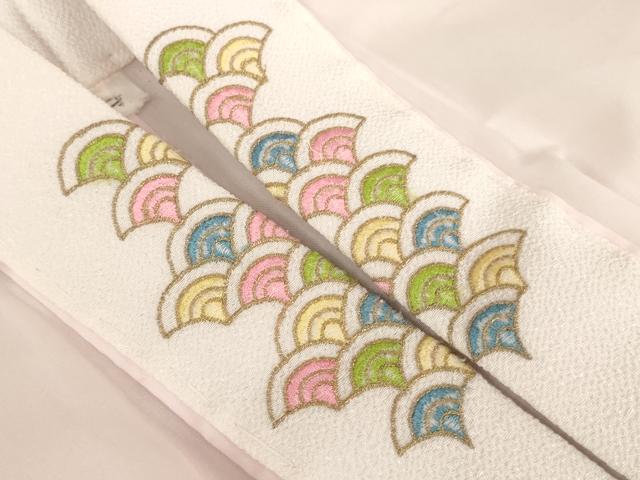 平和屋着物[]七五三　女の子　７歳　祝着　四つ身　長襦袢セット　舞花文　洗える着物　AAAW7115ja