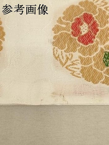 平和屋本店▼夏物　打敷　内敷2点セット　牡丹丸文　金糸　法衣　寺院　仏具　仏教　僧侶　神職　装束　未使用　AAAW7228ja