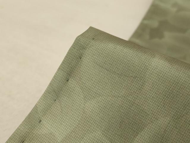 平和屋着物▽訪問着 本場染大島紬 単衣 刺繍 草花文 暈し染め 正絹 逸品 AAAW7293jd