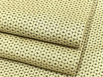 平和屋着物▽お召 単衣 80亀甲 正絹 逸品 AAAW7577fy
