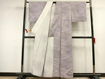 平和屋着物▽上質な小紋 単衣 あられ文 正絹 逸品 AAAW7579fy