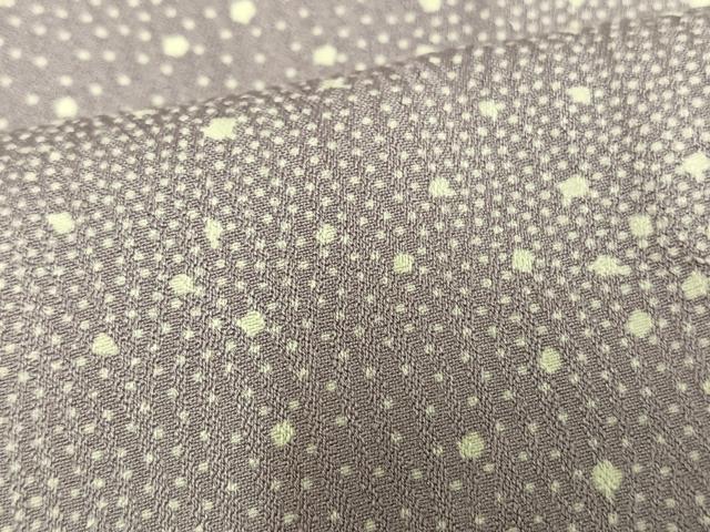 平和屋着物▽上質な小紋 単衣 あられ文 正絹 逸品 AAAW7579fy