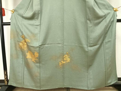 平和屋着物▽豪華色留袖 単衣 唐獅子 暈し染め 金彩 正絹 逸品 AAAW7587fy