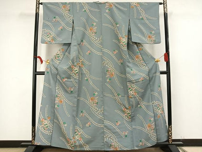 平和屋着物▽小紋 単衣 辻が花 洗える着物 AAAW7601fy