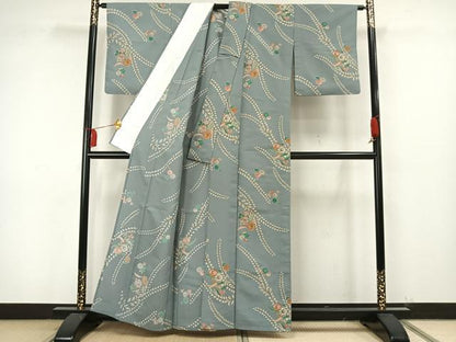 平和屋着物▽小紋 単衣 辻が花 洗える着物 AAAW7601fy