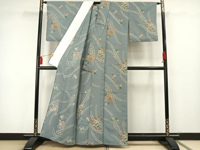 平和屋着物▽小紋 単衣 辻が花 洗える着物 AAAW7601fy