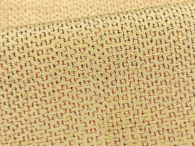 平和屋着物▽上質な紬 単衣 霞文 正絹 逸品 AAAW7620fy