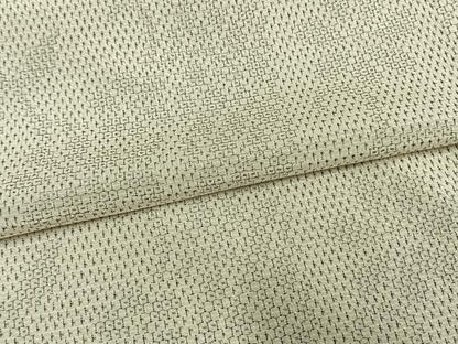 平和屋着物▽本塩沢 単衣 110亀甲 草花間道 正絹 逸品 AAAW7635fy