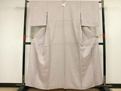 平和屋着物▽上質な色無地 単衣 色紙花地紋 桜色 さが美扱い 正絹 逸品 未使用 AAAW7650fy