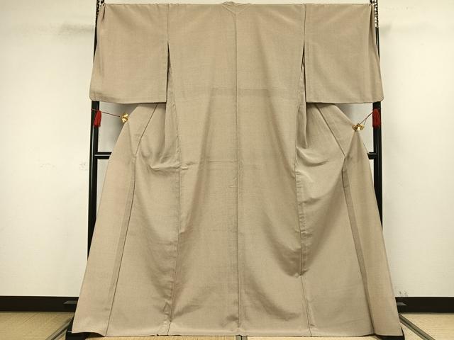 平和屋着物▽本塩沢　単衣　蚊絣　ますいわ屋扱い　ロング丈　正絹　逸品　AAAW7656fy