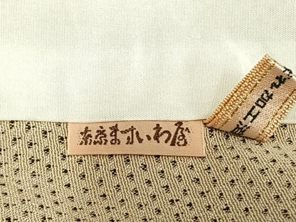 平和屋着物▽本塩沢　単衣　蚊絣　ますいわ屋扱い　ロング丈　正絹　逸品　AAAW7656fy