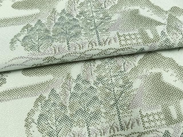平和屋着物▽小紋 単衣 風景樹林文 ロング丈 洗える着物 未使用 AAAW7667fy