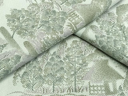 平和屋着物▽小紋 単衣 風景樹林文 ロング丈 洗える着物 未使用 AAAW7667fy