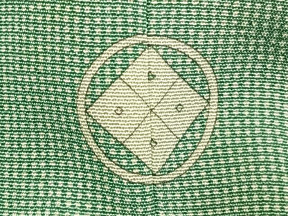 平和屋着物▽伝統工芸師 関正三郎 江戸小紋 単衣 角通し 正絹 逸品 AAAW7691fy