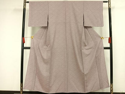 平和屋着物▽上質な小紋 単衣 花づくし 正絹 逸品 AAAW7692fy