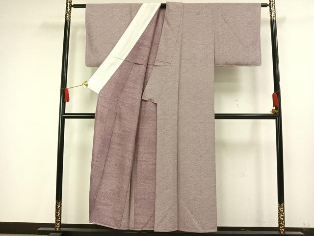 平和屋着物▽上質な小紋 単衣 花づくし 正絹 逸品 AAAW7692fy