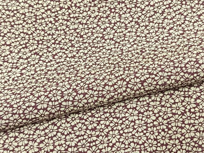 平和屋着物▽上質な小紋 単衣 花づくし 正絹 逸品 AAAW7692fy