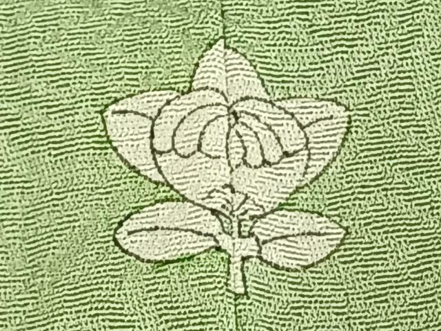 平和屋着物▽上質な色無地　単衣　作家物　草花地紋　夏虫色　正絹　逸品　未使用　AAAW7701fy