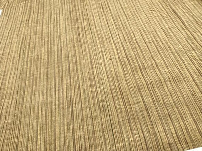 平和屋着物▽上質な紬 単衣 縞 正絹 逸品 AAAW7710fy
