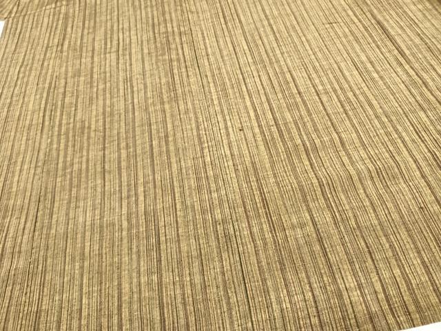 平和屋着物▽上質な紬 単衣 縞 正絹 逸品 AAAW7710fy
