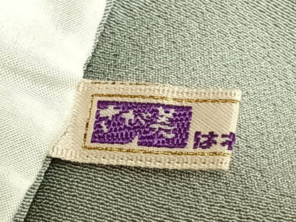 平和屋着物▽訪問着　単衣　中国三大刺繍　汕頭刺繍　スワトウ刺繍　相良刺繍　草花文　暈し染　金糸　さが美扱い　正絹　逸品　AAAW7715fy