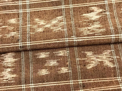平和屋着物▽上質な紬 単衣 琉球絣文様 正絹 逸品 AAAW7716fy