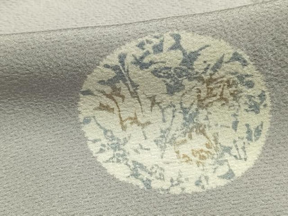 平和屋着物▽上質な小紋 単衣 花丸文 正絹 逸品 未使用 AAAW7725fy
