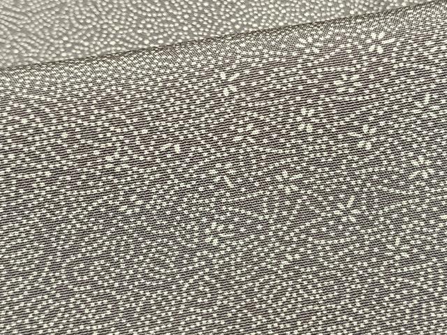 平和屋着物▽江戸小紋 単衣 切り嵌め花文 正絹 逸品 AAAW7730fy