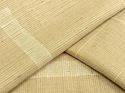 平和屋着物▽上質な紬 単衣 幾何学文様 正絹 逸品 AAAW7742fy