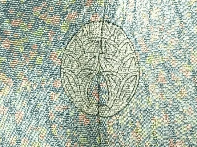 平和屋着物▽訪問着 単衣 草花文 暈し染め 金銀彩 金糸 正絹 逸品 AAAW7744fy