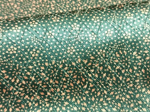 平和屋着物▽上質な小紋　単衣　横段草花文　正絹　逸品　AAAW7747fy