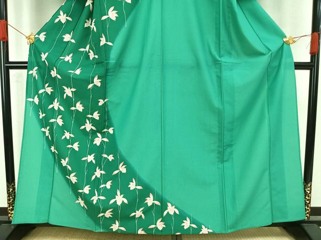 平和屋着物▽訪問着 単衣 枝花文 洗える着物 AAAW7753fy