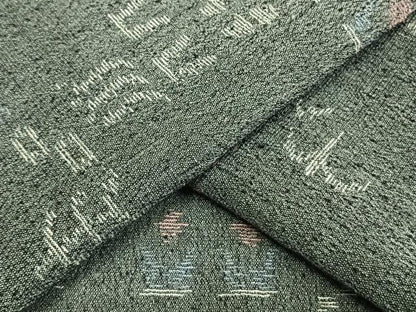 平和屋着物▽小紋 単衣 幾何学文様 AAAW7754fy