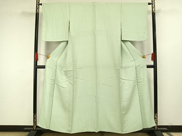 平和屋着物▽上質な色無地　単衣　夏虫色　正絹　逸品　未使用　AAAW7768fy