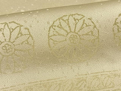 平和屋着物▽上質な小紋 単衣 横段花文 正絹 逸品 AAAW7774fy