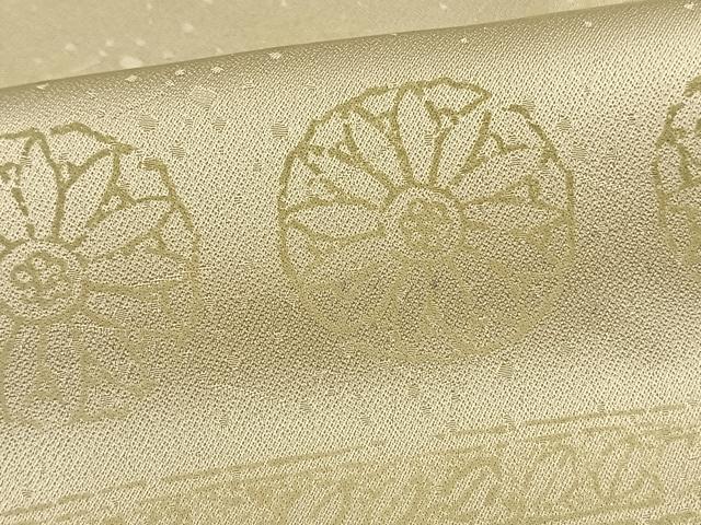 平和屋着物▽上質な小紋 単衣 横段花文 正絹 逸品 AAAW7774fy