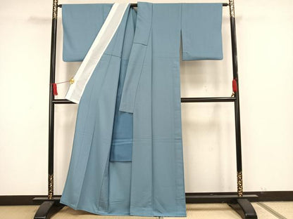 平和屋着物▽色無地　単衣　瓶覗色　洗える着物　AAAW7782fy