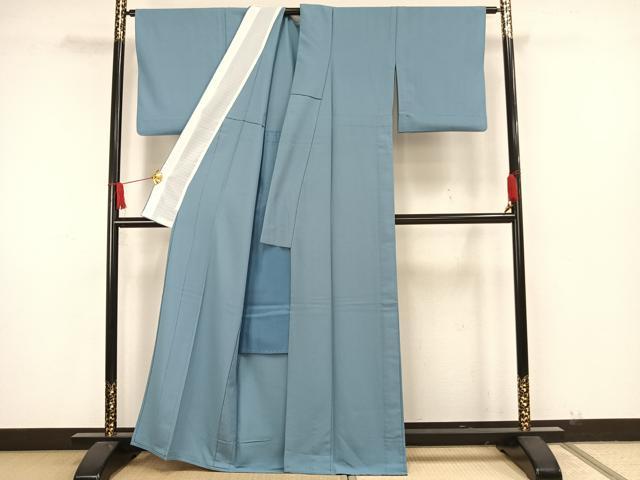平和屋着物▽色無地　単衣　瓶覗色　洗える着物　AAAW7782fy