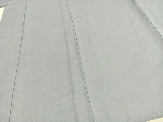平和屋着物▽色無地　単衣　草花地紋　秘色色　洗える着物　AAAW7784fy
