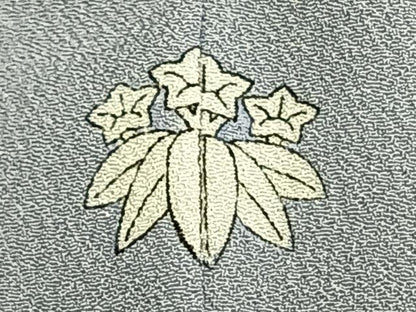 平和屋着物▽色無地　単衣　湊鼠色　洗える着物　AAAW7786fy