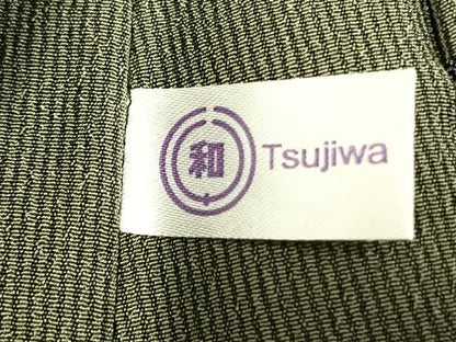 平和屋着物▽男性　江戸小紋　単衣　万筋　緑色×黒色　キングサイズ　洗える着物　AAAW7796fy
