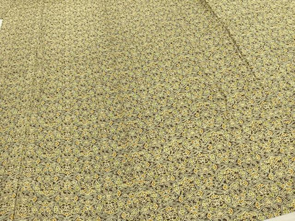 平和屋着物▽上質な小紋　単衣　幾何学文様　正絹　逸品　AAAW7803fy