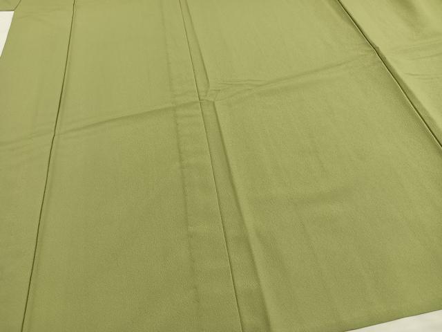 平和屋着物▽色無地　単衣　若苗色　洗える着物　AAAW7804fy