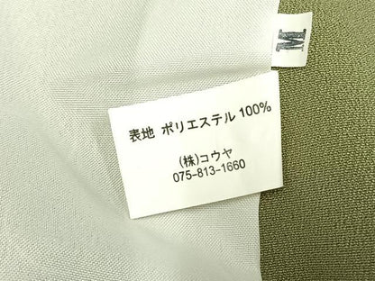 平和屋着物▽色無地 単衣 抹茶色 洗える着物 AAAW7805fy