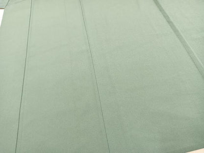 平和屋着物▽色無地 単衣 錆青磁色 洗える着物 AAAW7806fy