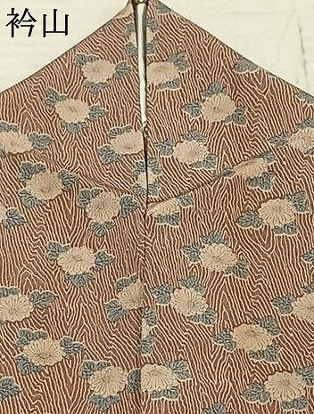 平和屋着物▽小紋 単衣 草花文 洗える着物 AAAW7815fy