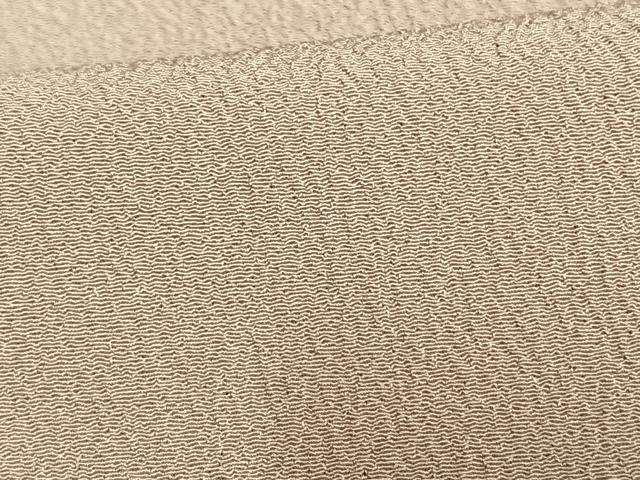 平和屋着物▽洗える最高級着物　＜英＞はなぶさ謹製　色無地　単衣　枯野色　AAAW7819fy