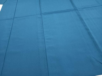 平和屋着物▽色無地 単衣 藍色 洗える着物 AAAW7822fy