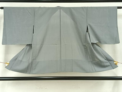 平和屋着物▽羽織 スリーシーズン 春夏秋 塵除け 絽 灰青色 正絹 逸品 AAAW7828fy